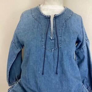 Madewell denim mini dress size xxs